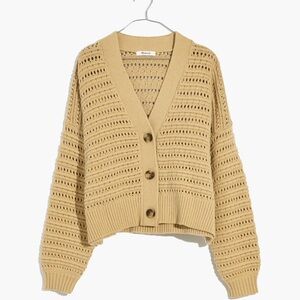 MADEWELL Women's Tan Sweater Cardigan